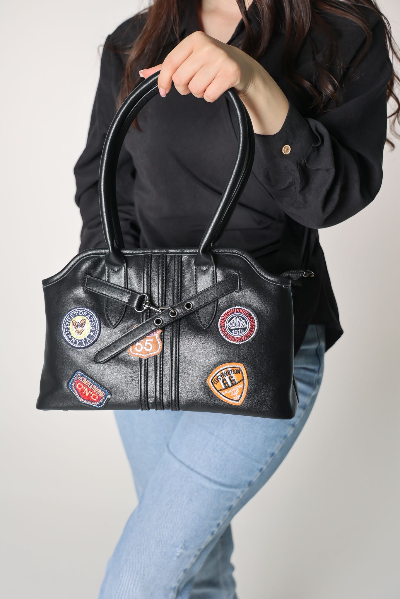 حقيبة Y2K Grunge باللون الاسود